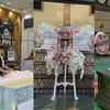 บรรยากาศสวดพระอภิธรรม "แม่บิ๊ก D2B" ณ วัดหนามแดง จ.สมุทรปราการ